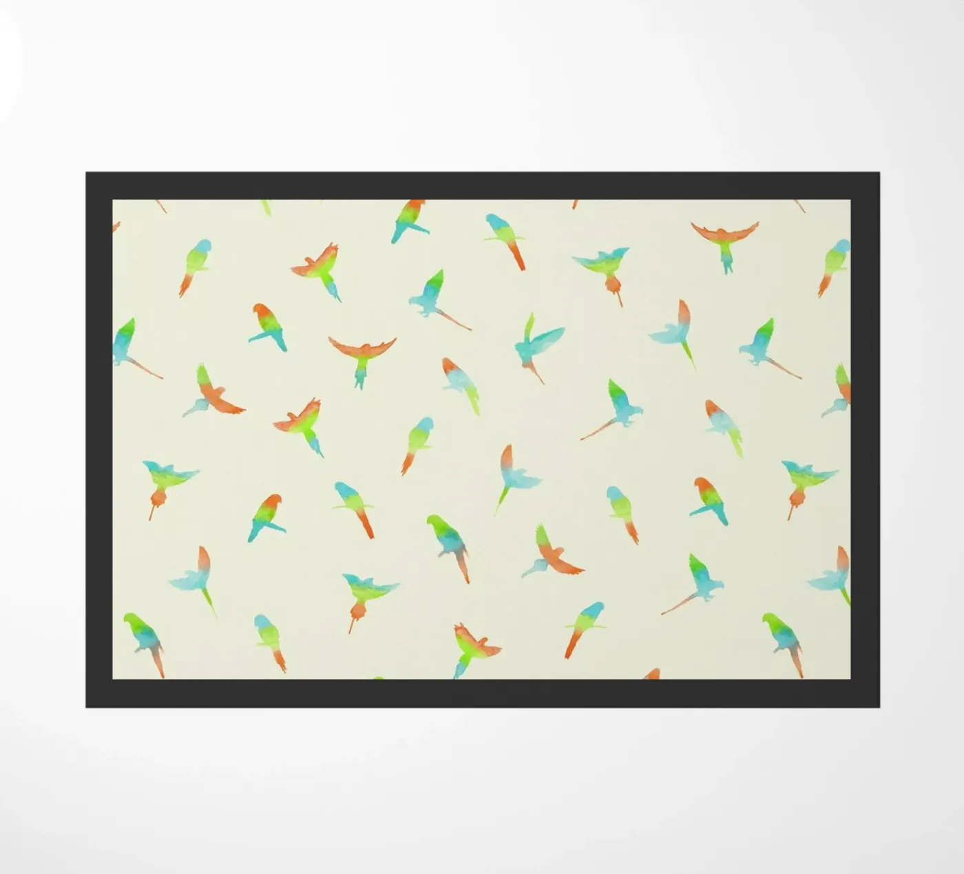 Papagei Fußmatte von Florent Bodart