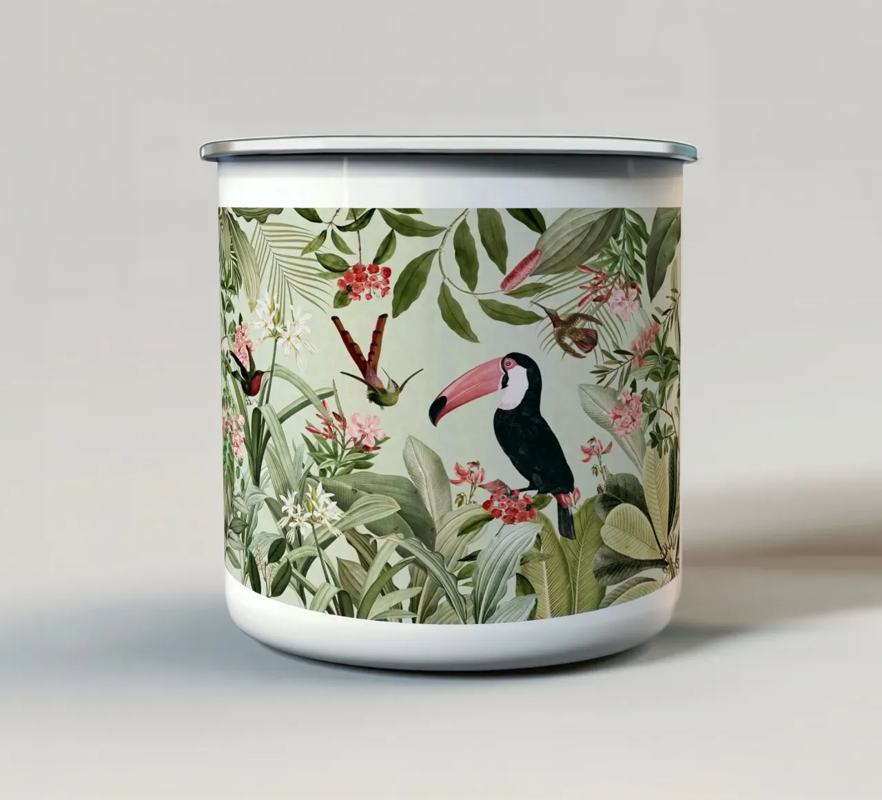 Tucano e colibrì vintage Safari Serenity tazza in smalto da Vintage World - Uta Naumann