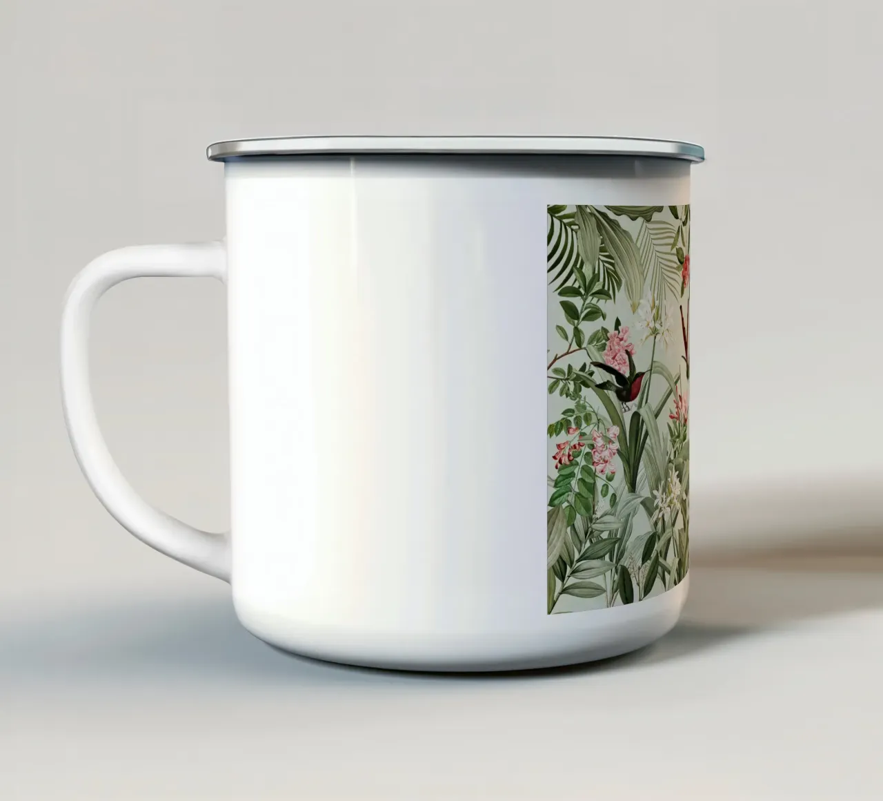 Tucano e colibrì vintage Safari Serenity tazza in smalto da Vintage World - Uta Naumann
