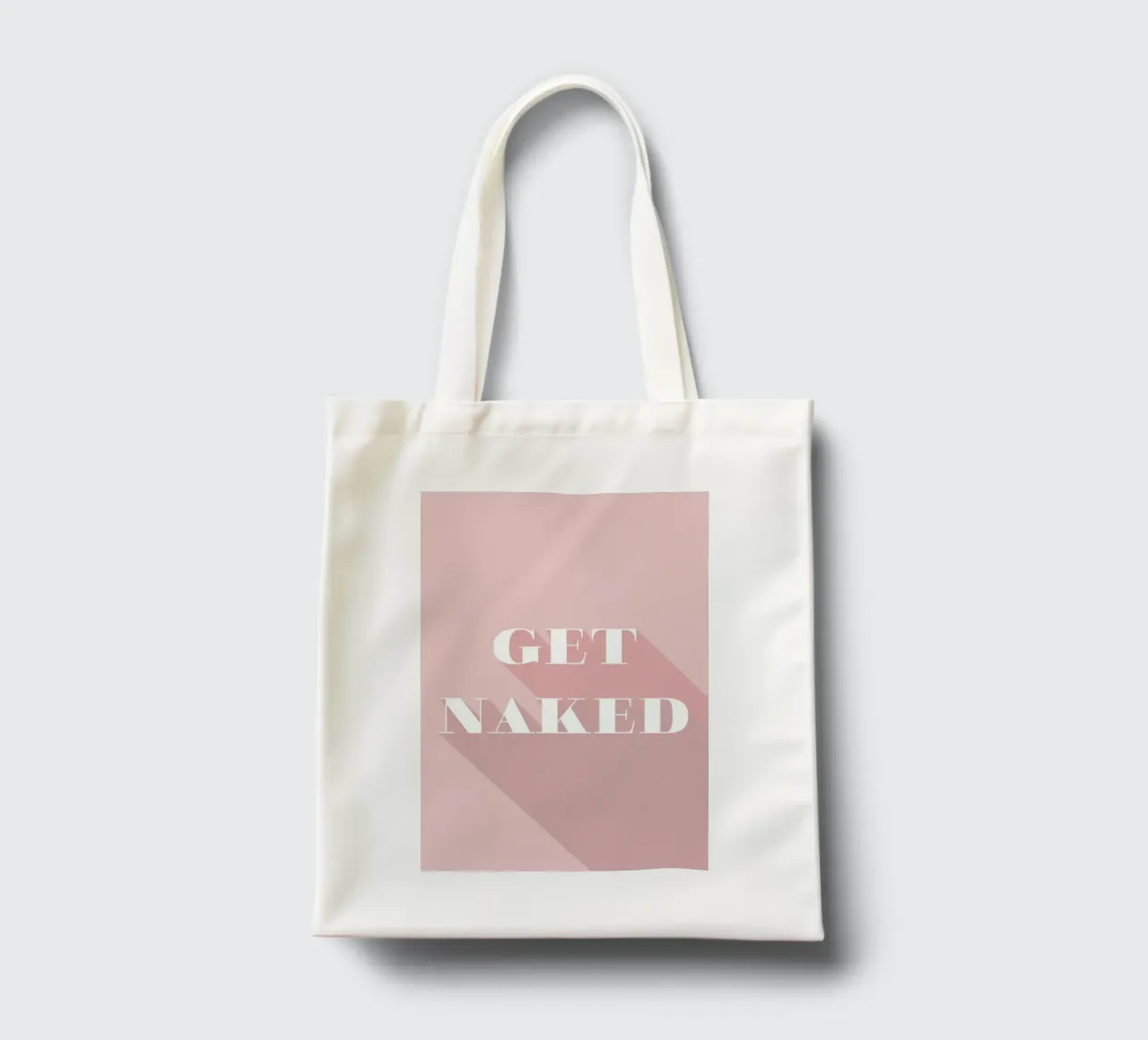 Get Naked jute draagtas van Daily Inspiration