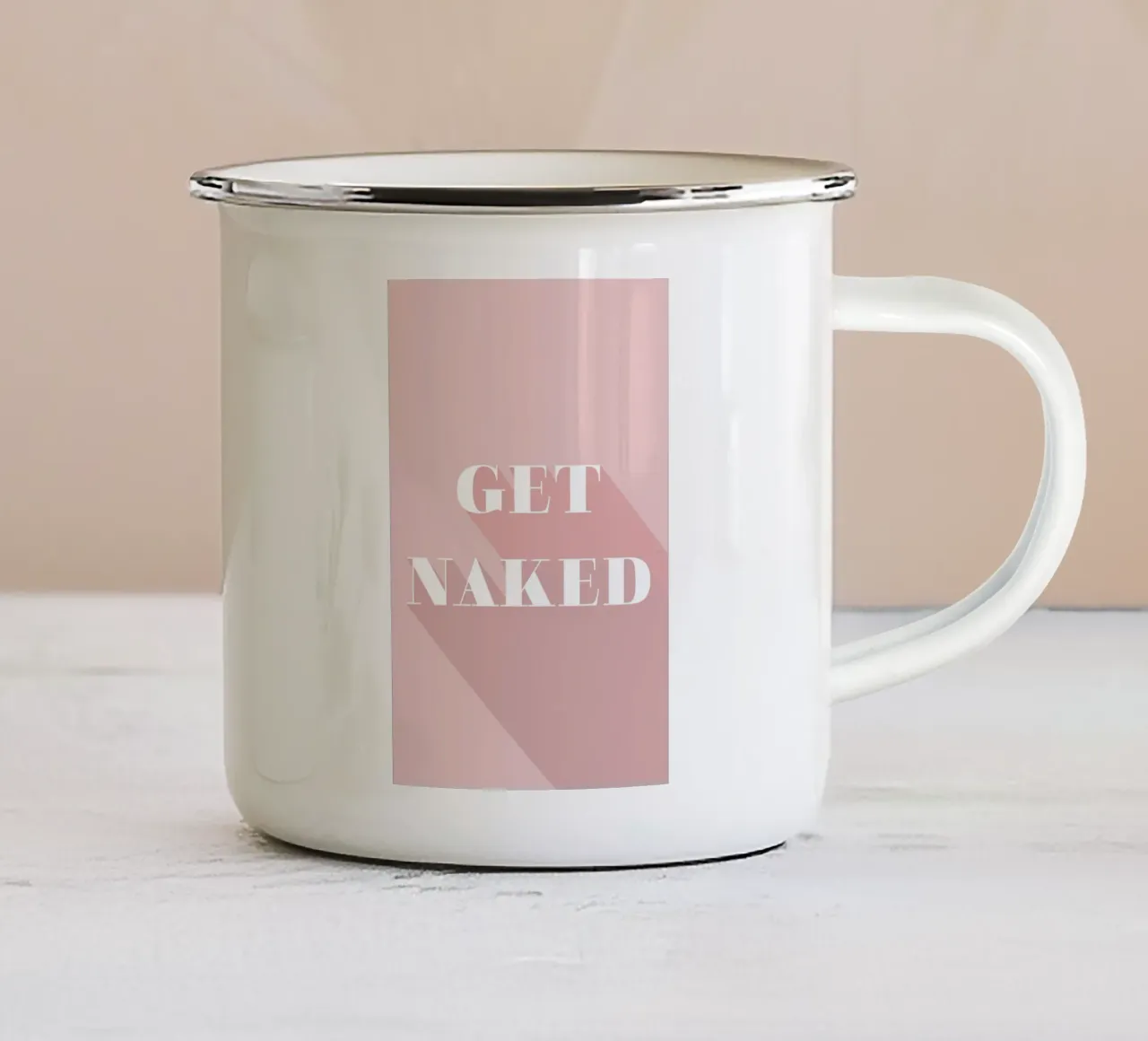 Get Naked tazza in smalto da Daily Inspiration