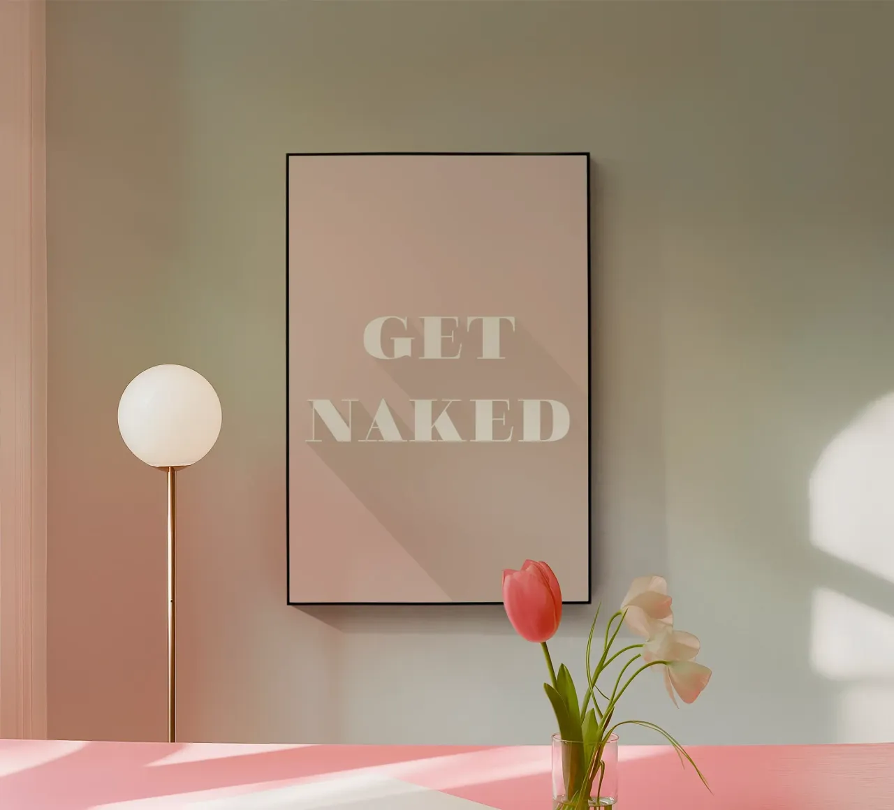 Get Naked plexiglass da Daily Inspiration