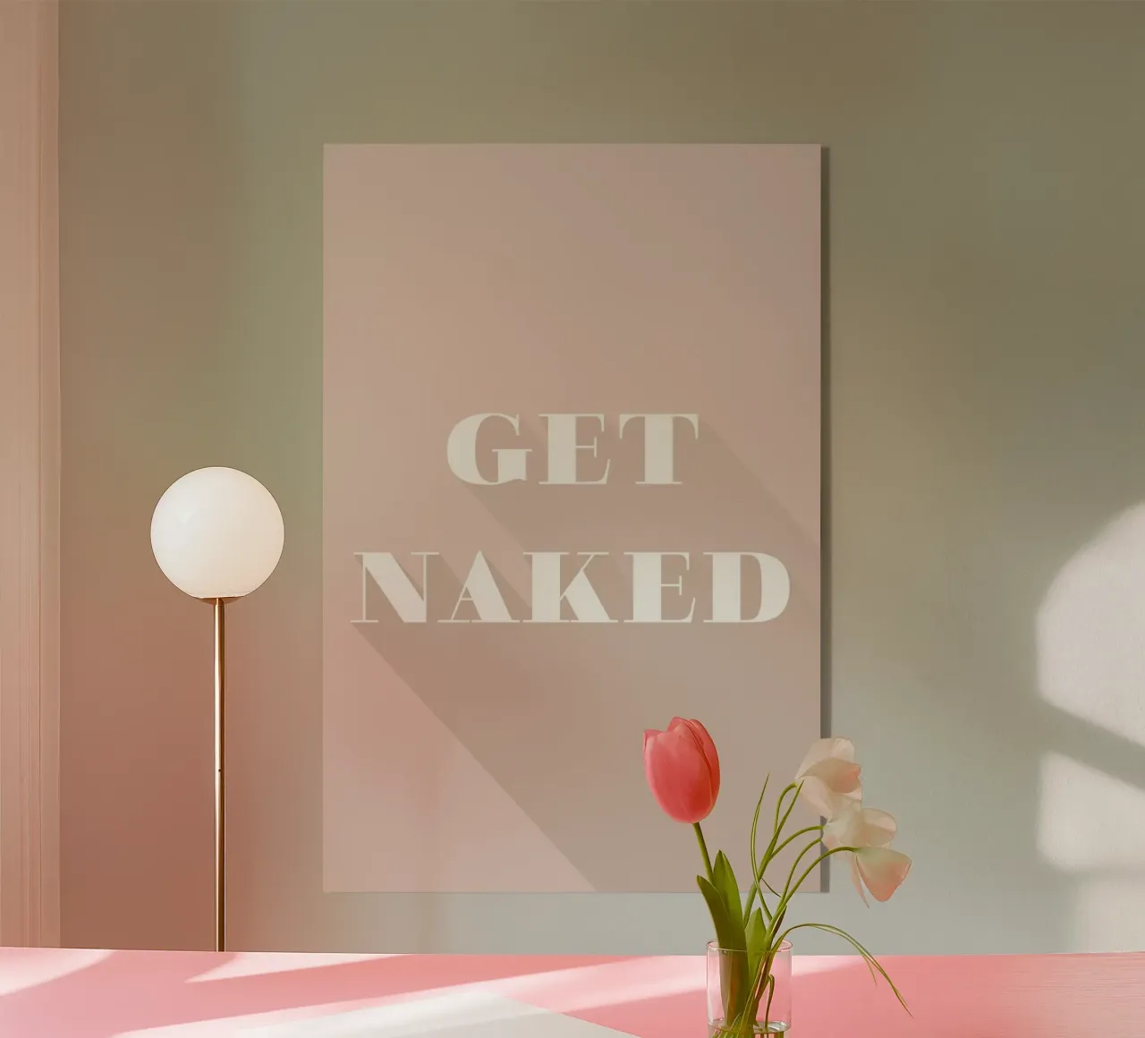 Get Naked plexiglass da Daily Inspiration
