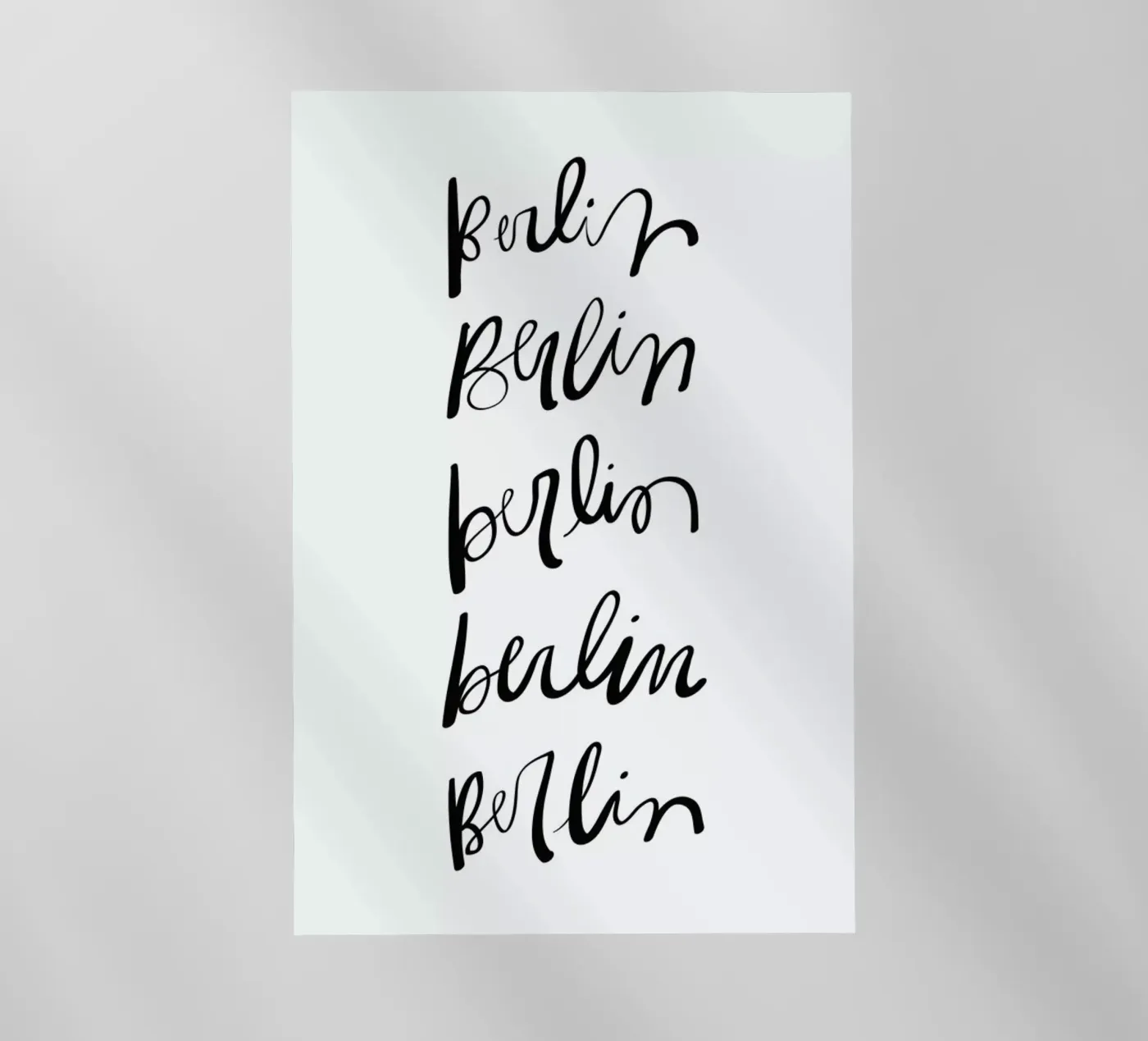 Berlin Typography pellicola backlit da Kristen Polsinelli