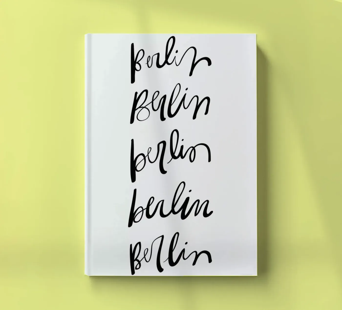 Berlin Typography notebook by Kristen Polsinelli
