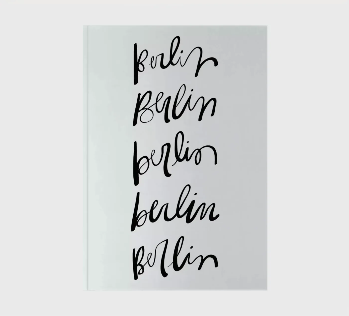 Berlin Typography notebook by Kristen Polsinelli
