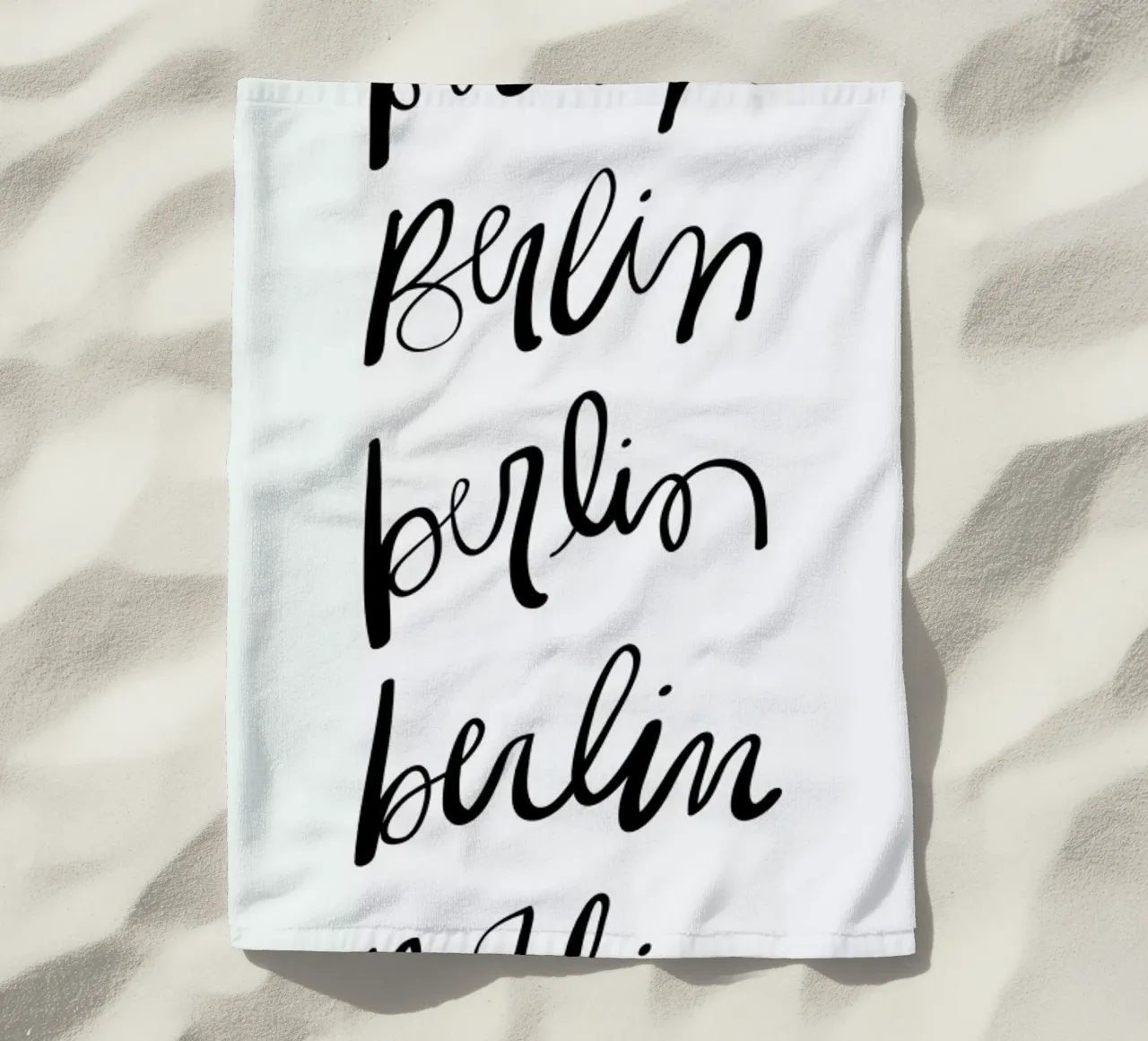 Berlin Typography telo mare da Kristen Polsinelli