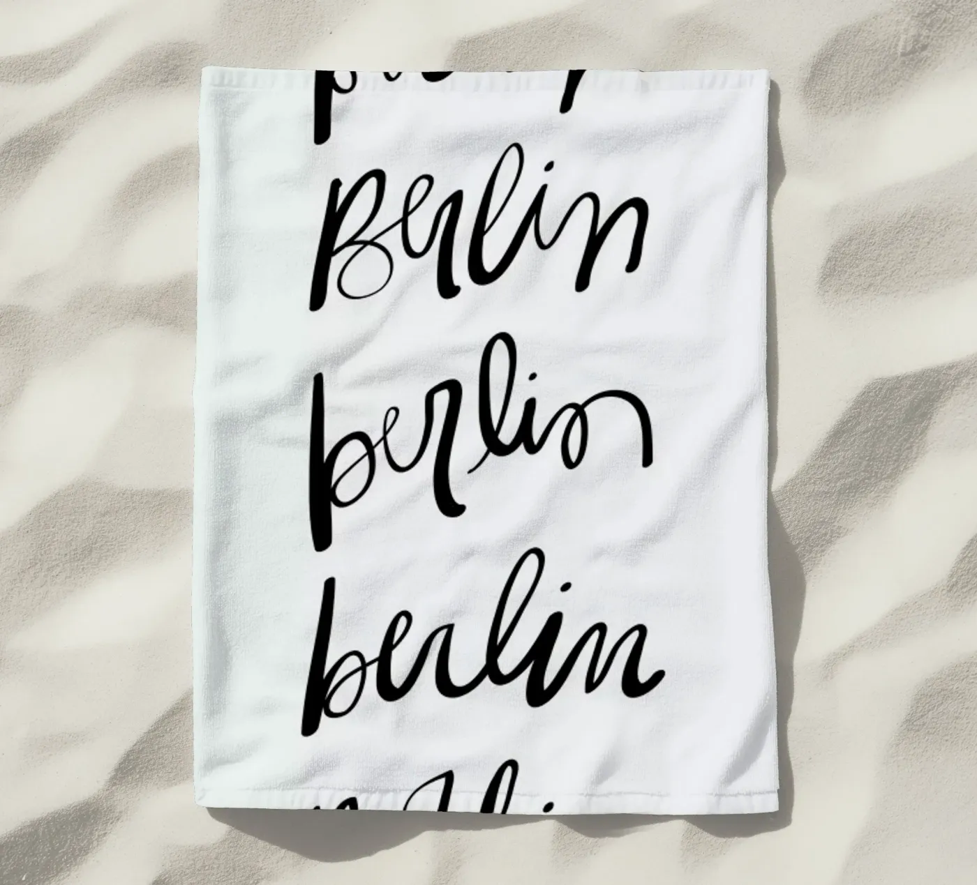 Berlin Typography telo mare da Kristen Polsinelli