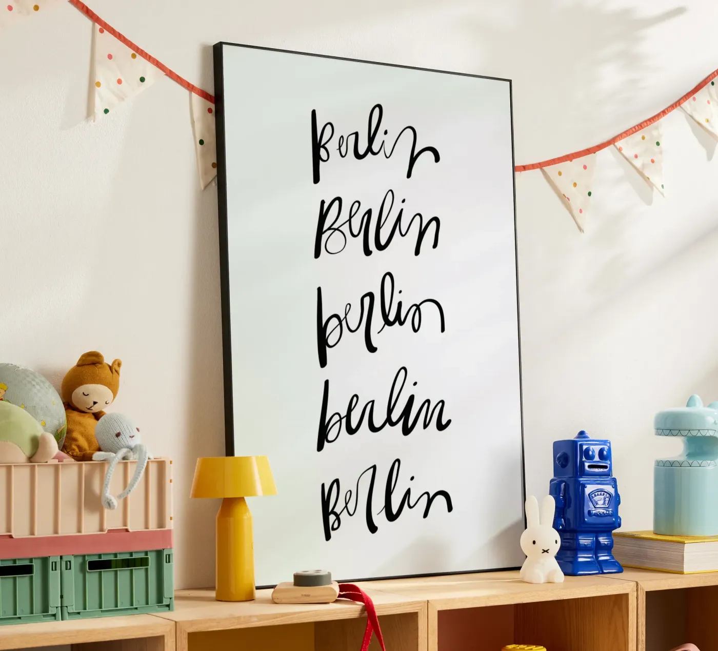 Berlin Typography pannello forex da Kristen Polsinelli