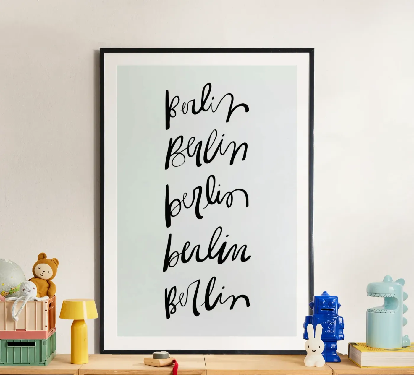 Berlin Typography poster da Kristen Polsinelli