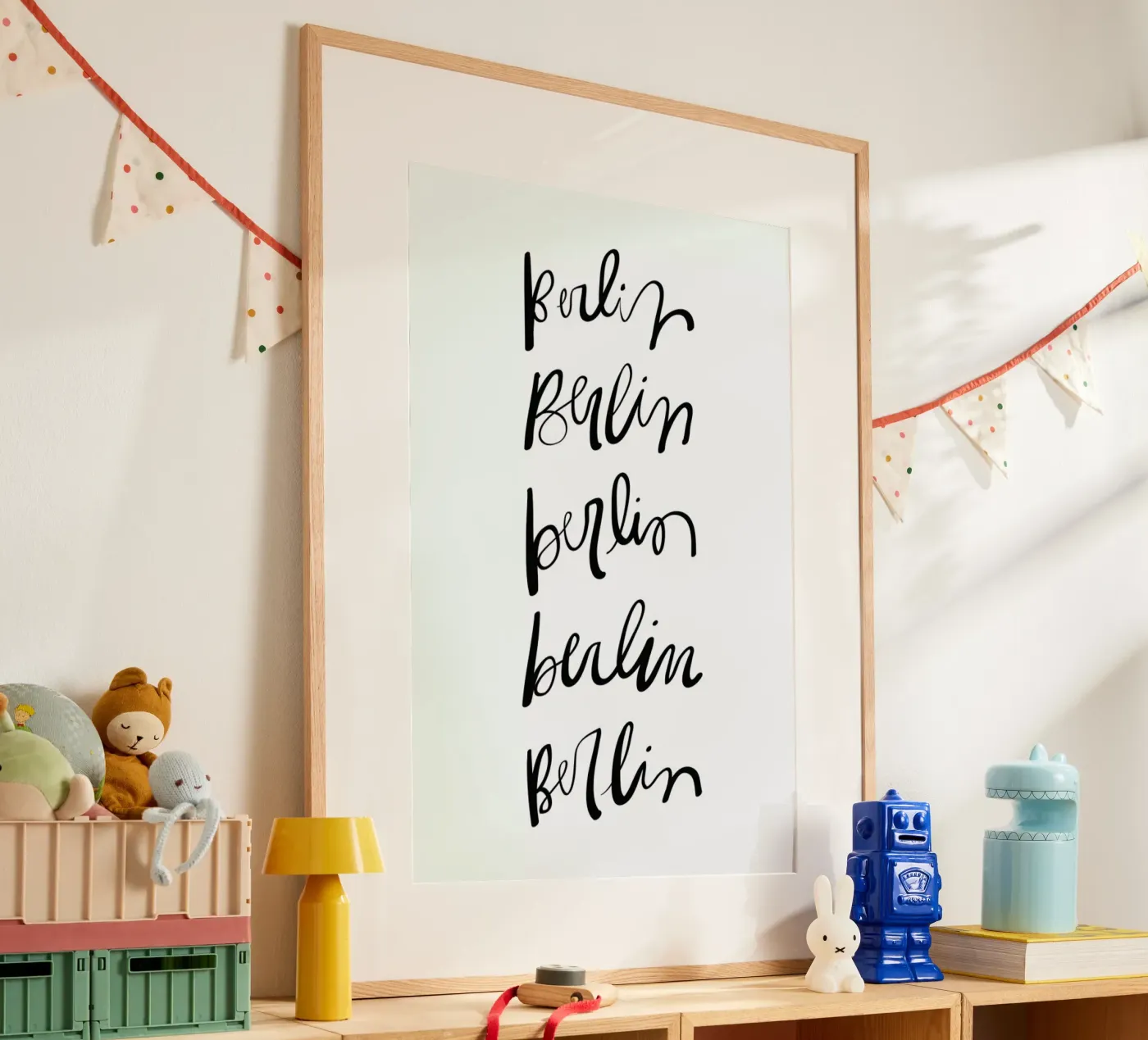 Berlin Typography poster da Kristen Polsinelli