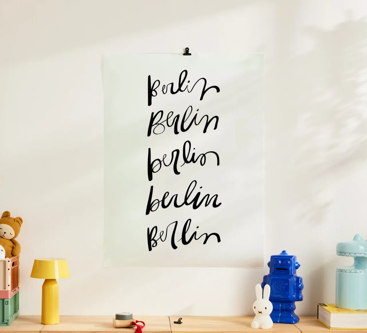 Berlin Typography poster da Kristen Polsinelli