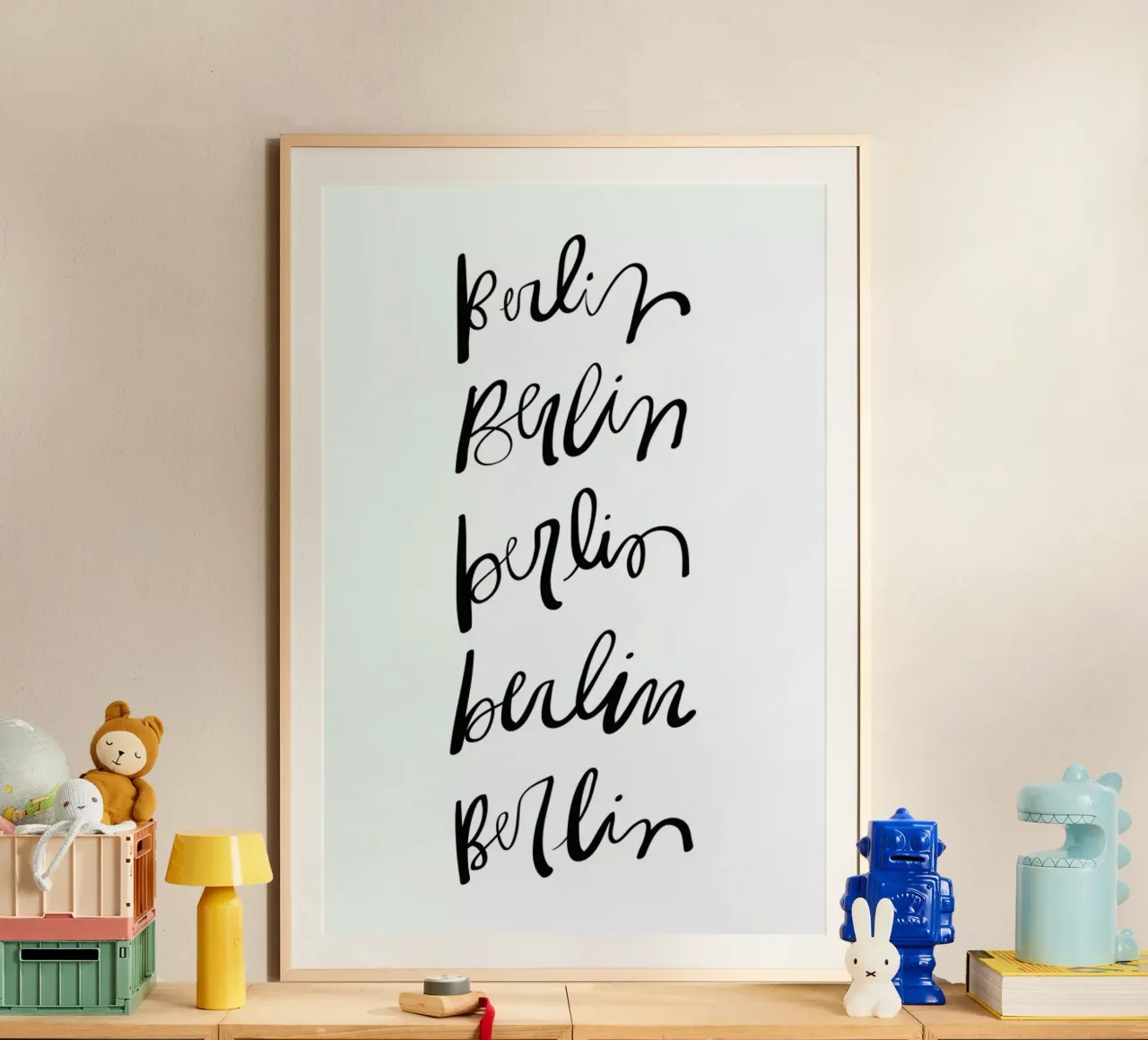 Berlin Typography poster da Kristen Polsinelli