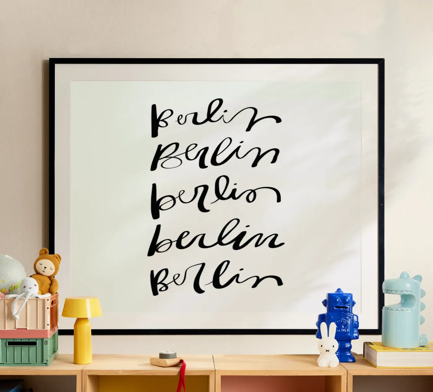 Berlin Typography poster da Kristen Polsinelli