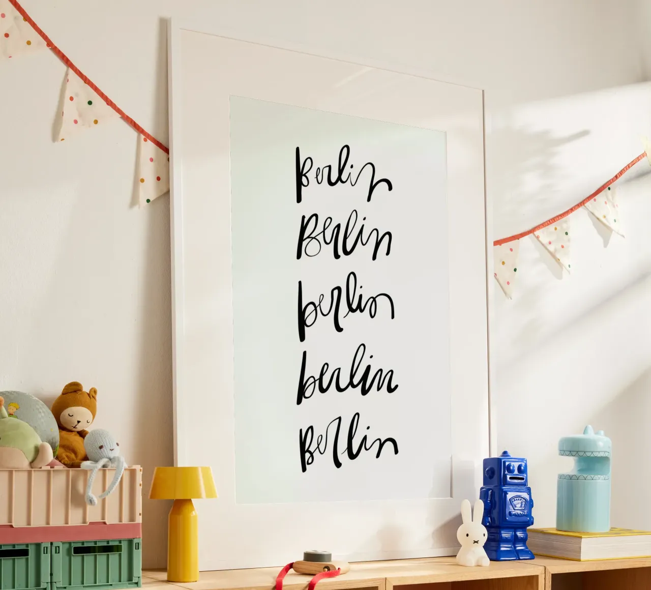 Berlin Typography poster da Kristen Polsinelli