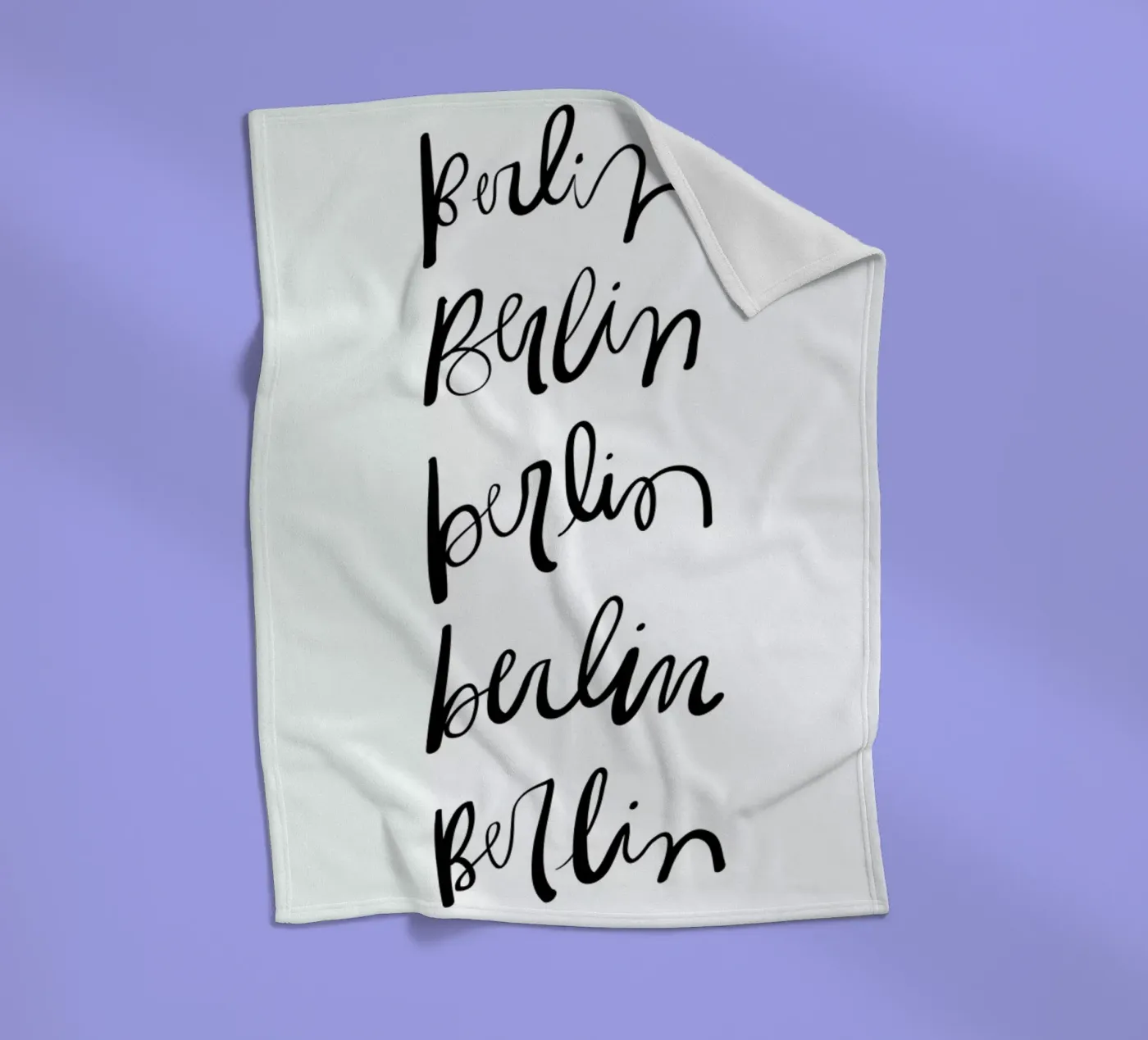 Berlin Typography fleecedeken van Kristen Polsinelli