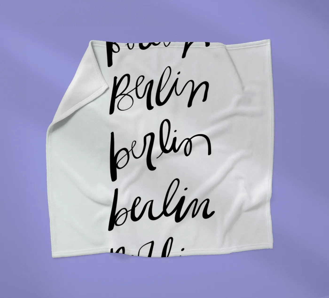 Berlin Typography fleecedeken van Kristen Polsinelli