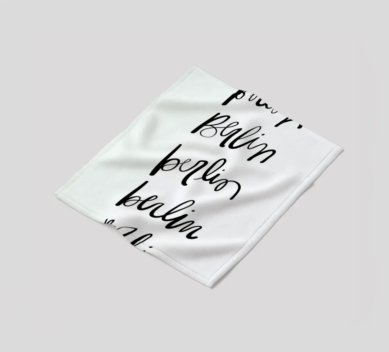 Berlin Typography fleecedeken van Kristen Polsinelli