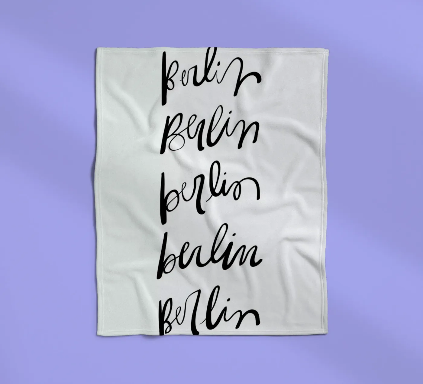 Berlin Typography fleecedeken van Kristen Polsinelli