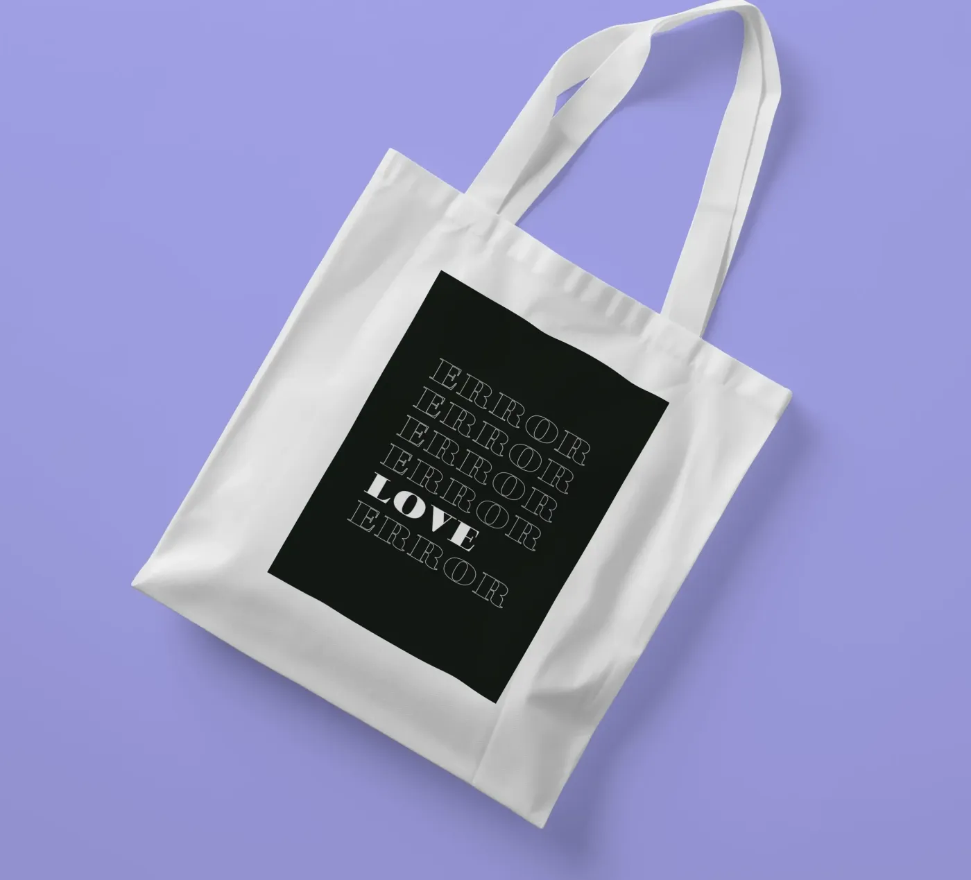 error error love error tote bag by Daily Inspiration