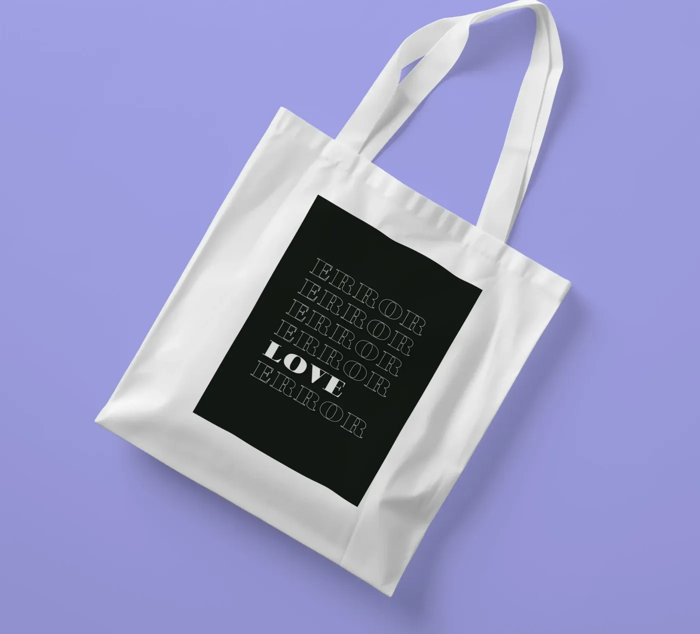 error error love error tote bag by Daily Inspiration