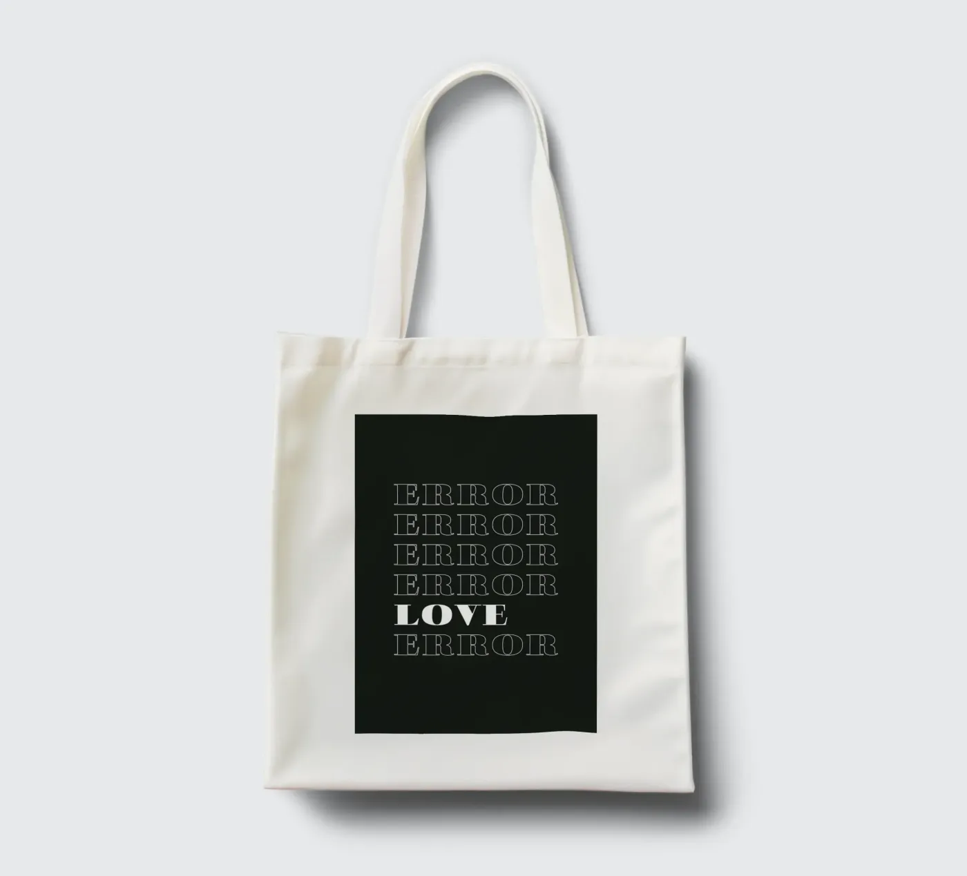 error error love error tote bag by Daily Inspiration