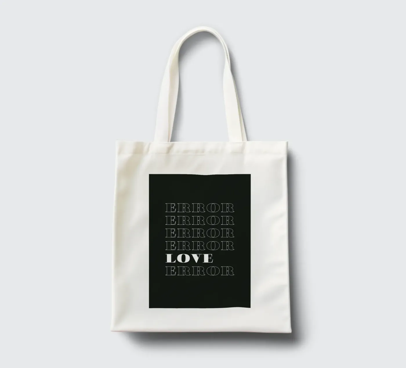 error error love error tote bag by Daily Inspiration