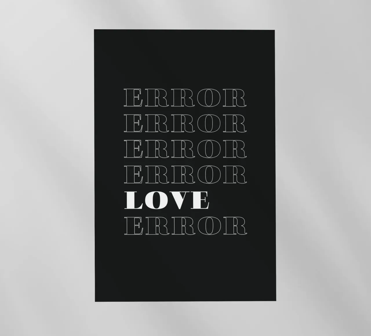 error error love error pellicola backlit da Daily Inspiration