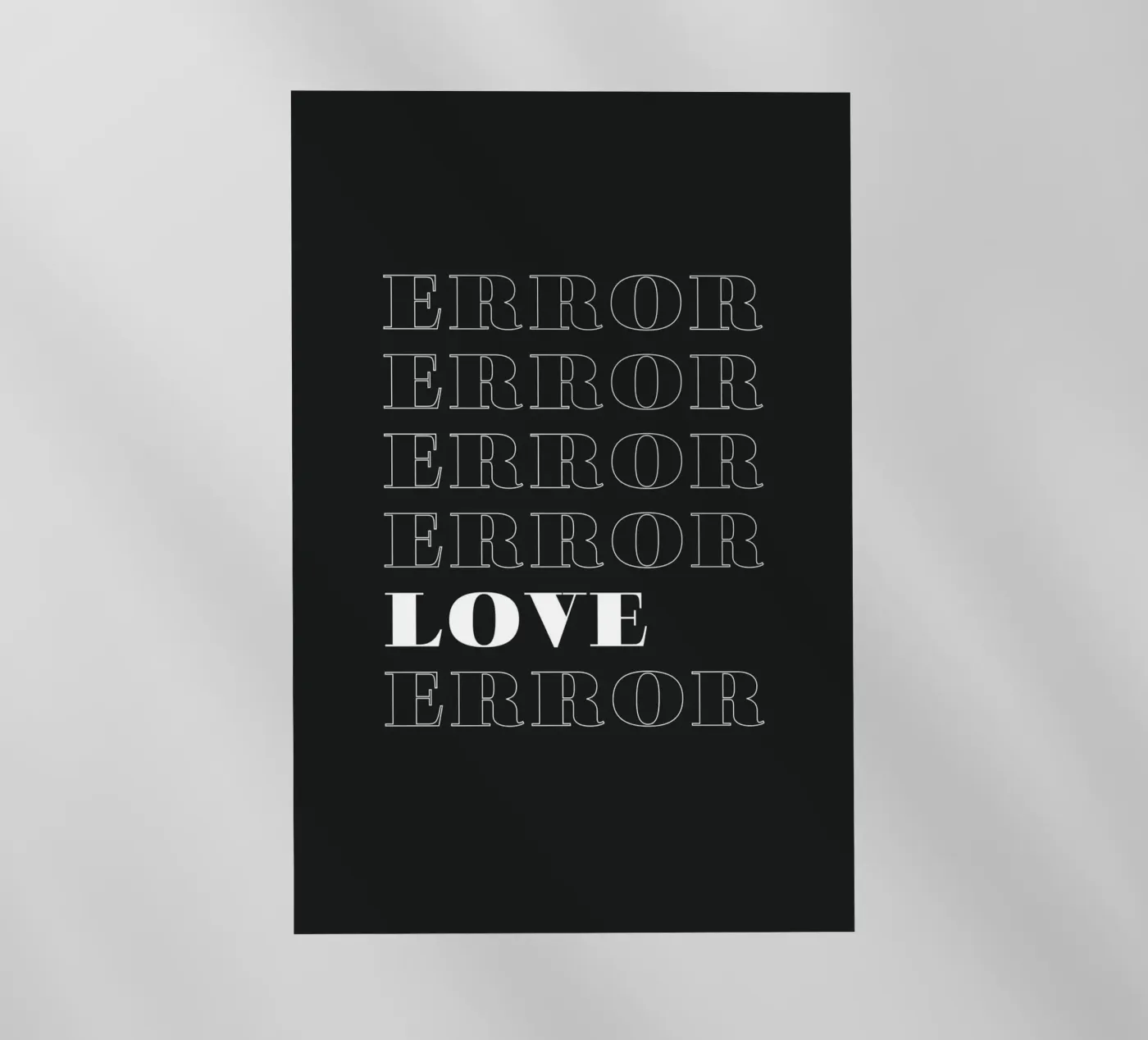 error error love error backlit folie van Daily Inspiration