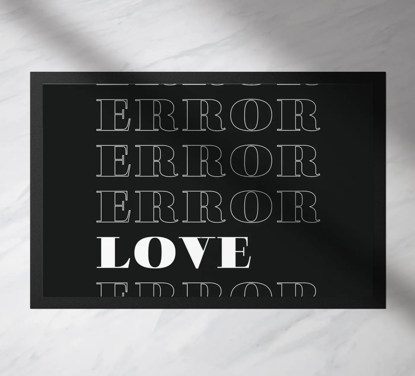 error error love error Fußmatte von Daily Inspiration