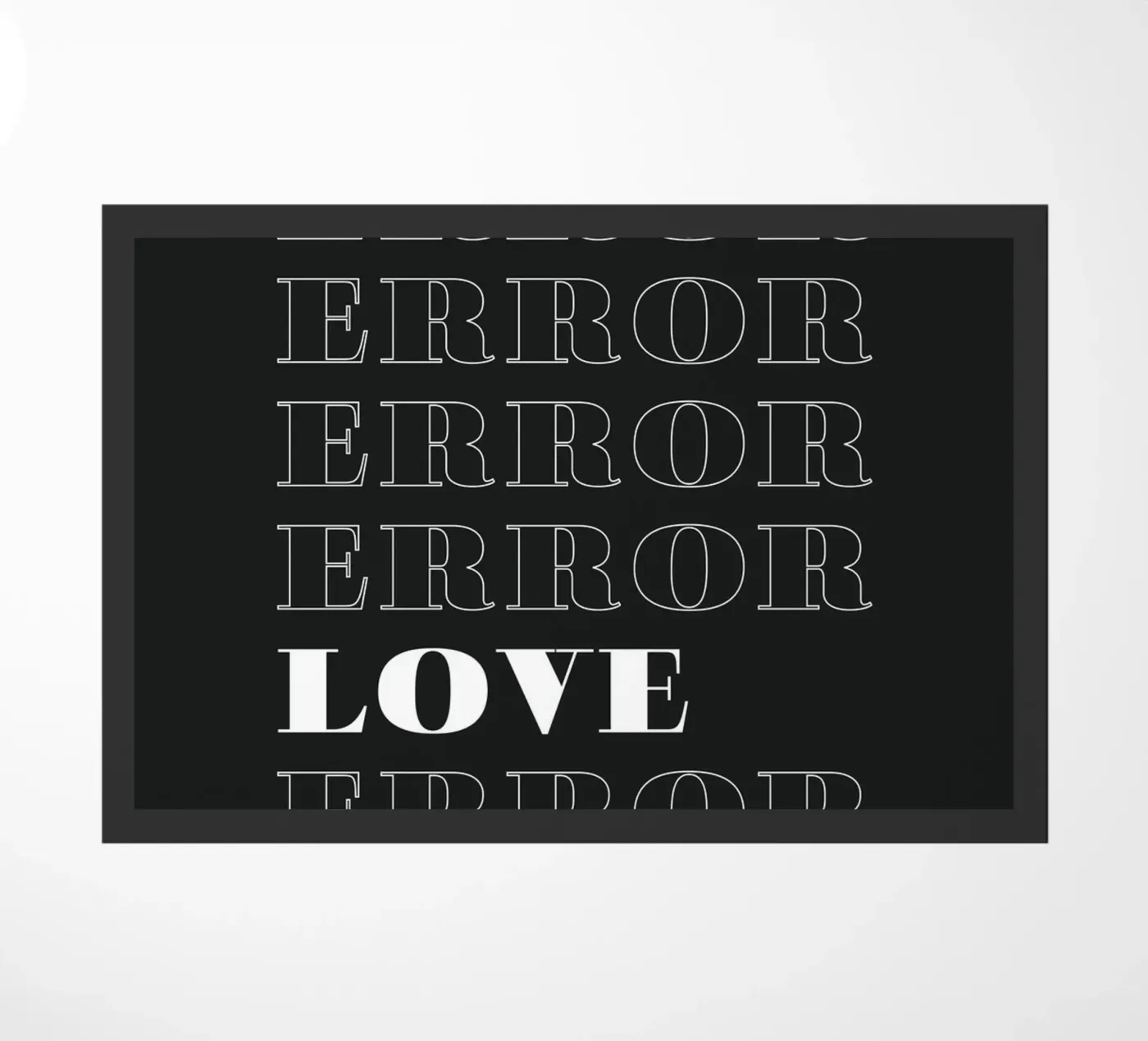 error error love error Fußmatte von Daily Inspiration