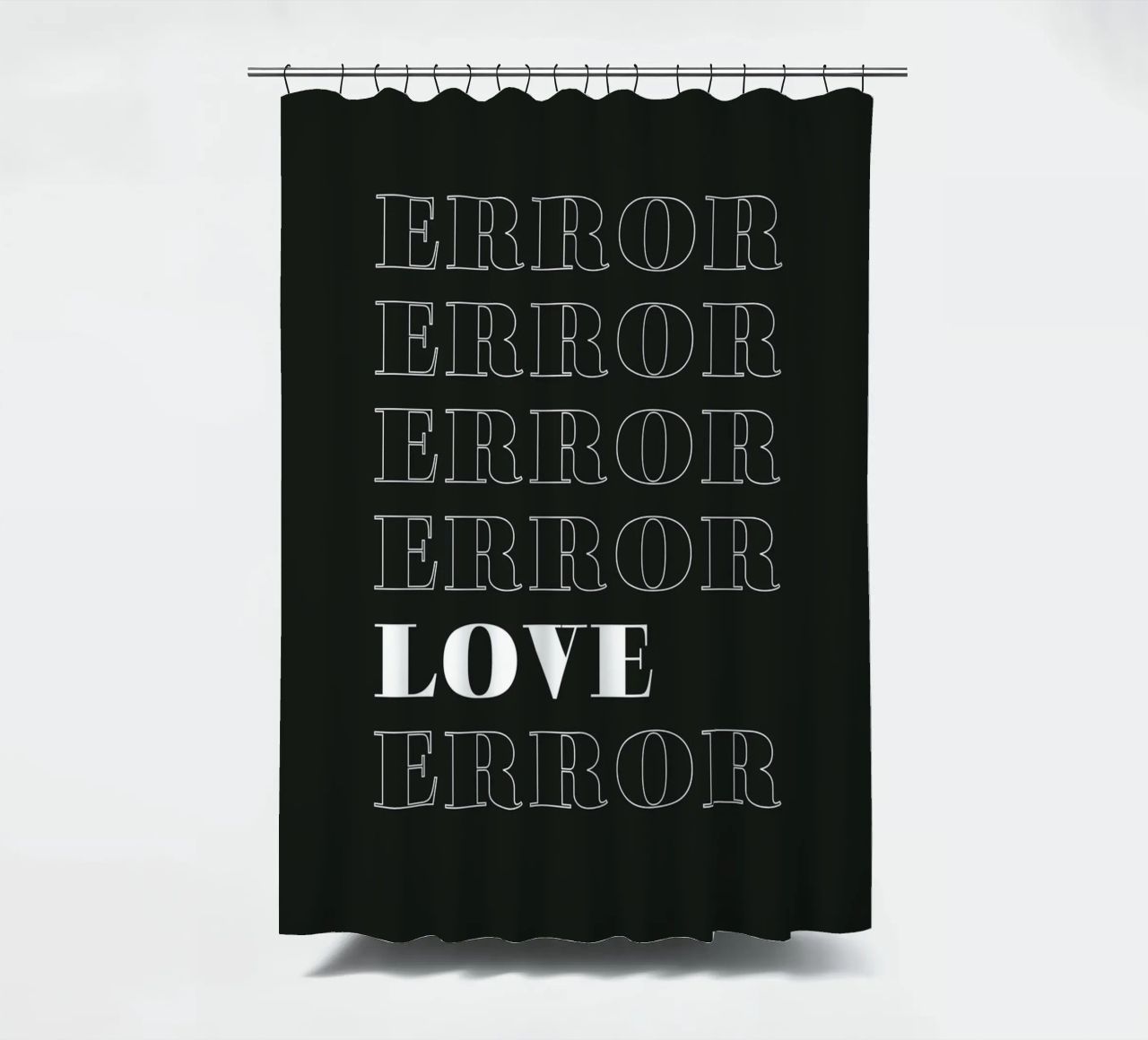 error error love error tenda da doccia da Daily Inspiration