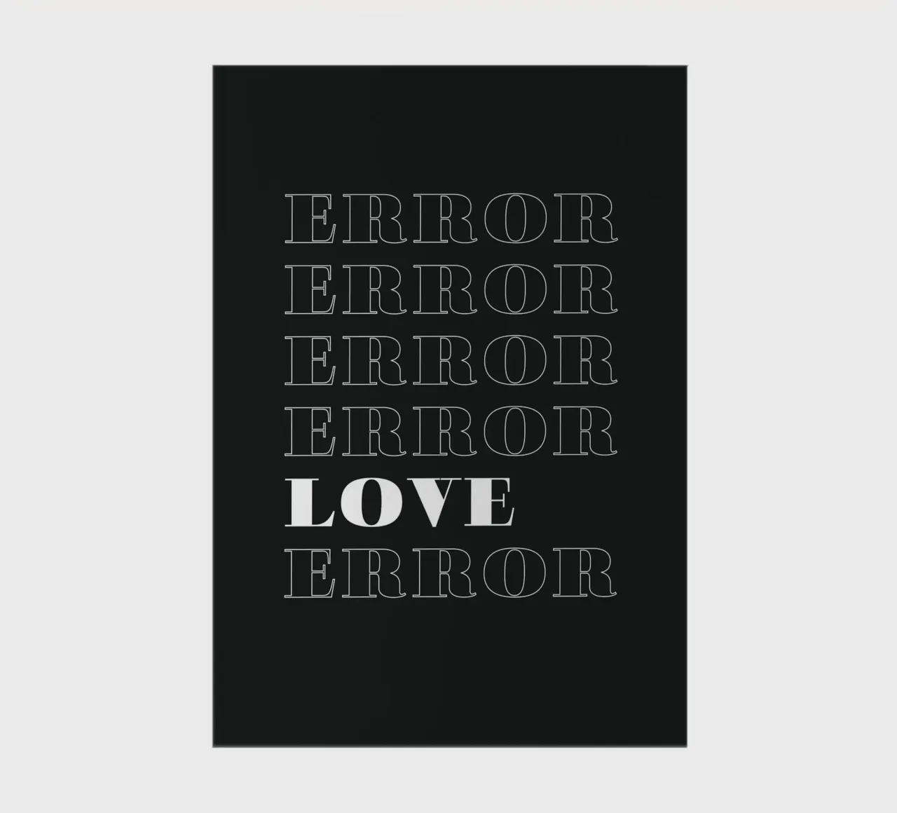 error error love error notebook by Daily Inspiration
