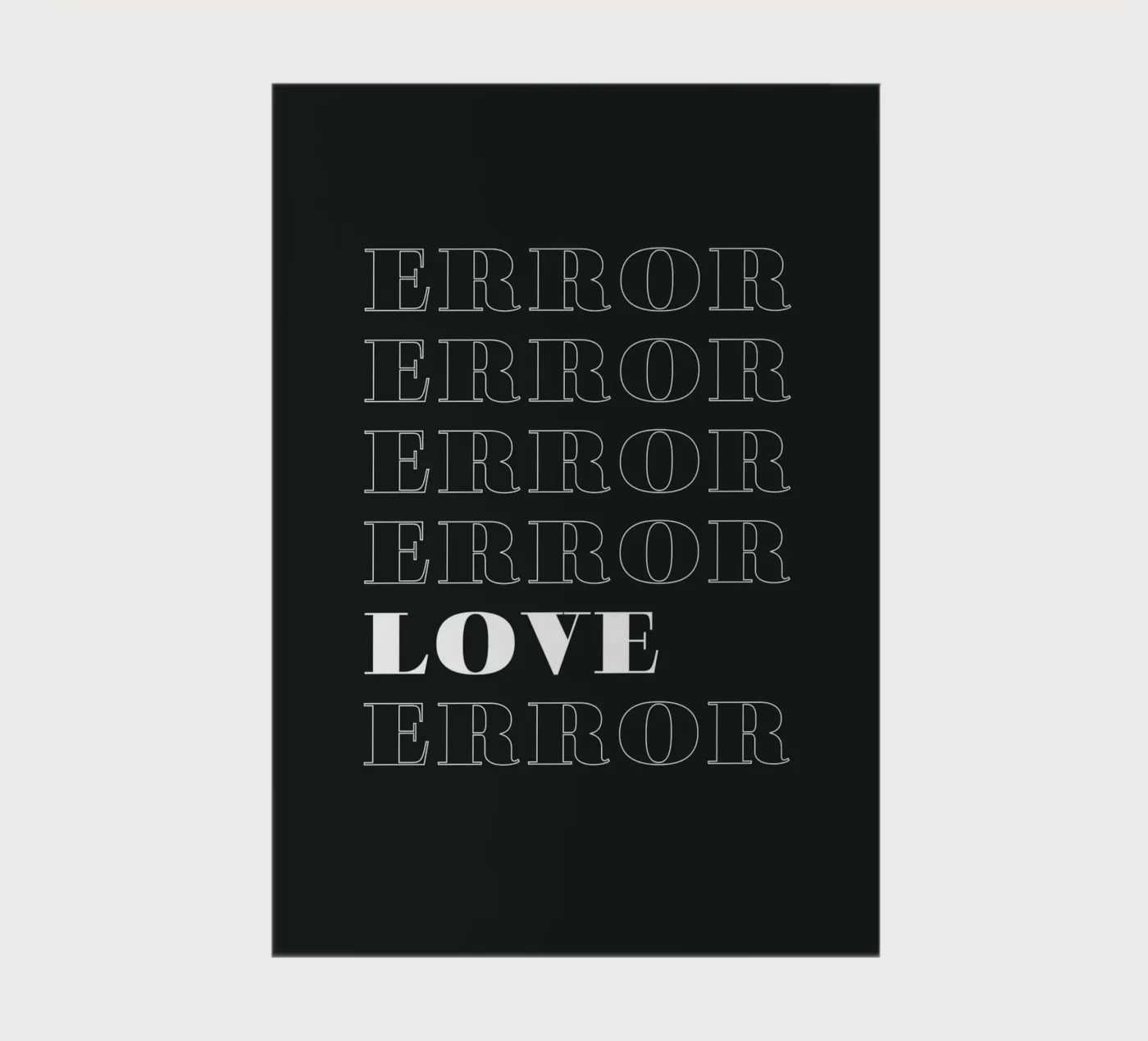 error error love error carnet de notes de Daily Inspiration