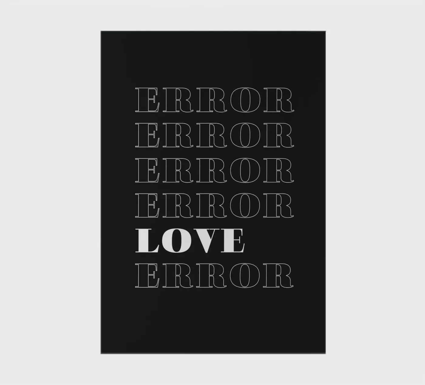 error error love error carnet de notes de Daily Inspiration