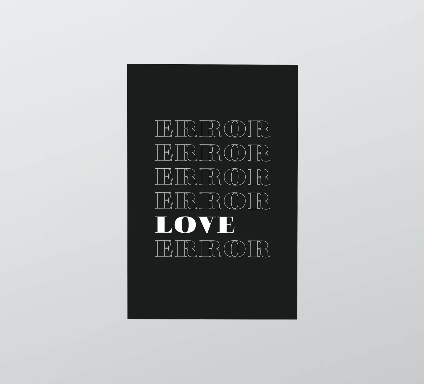 error error love error autocollant de Daily Inspiration