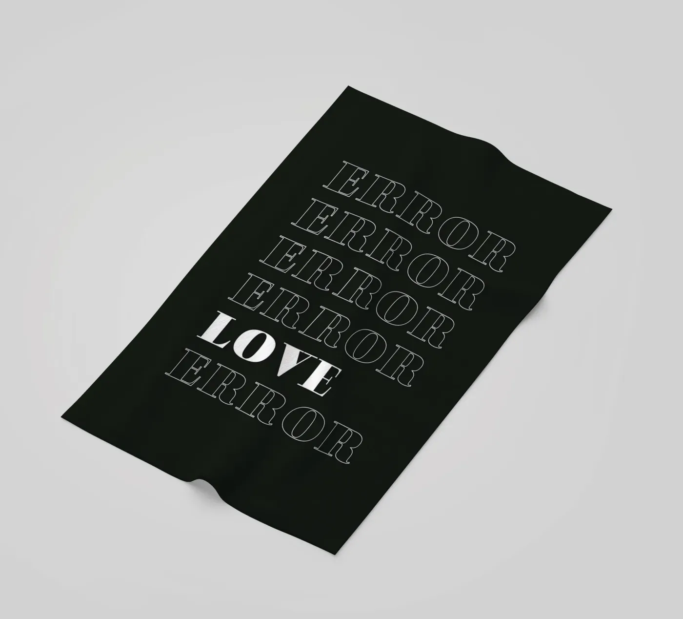 error error love error Strandtuch von Daily Inspiration