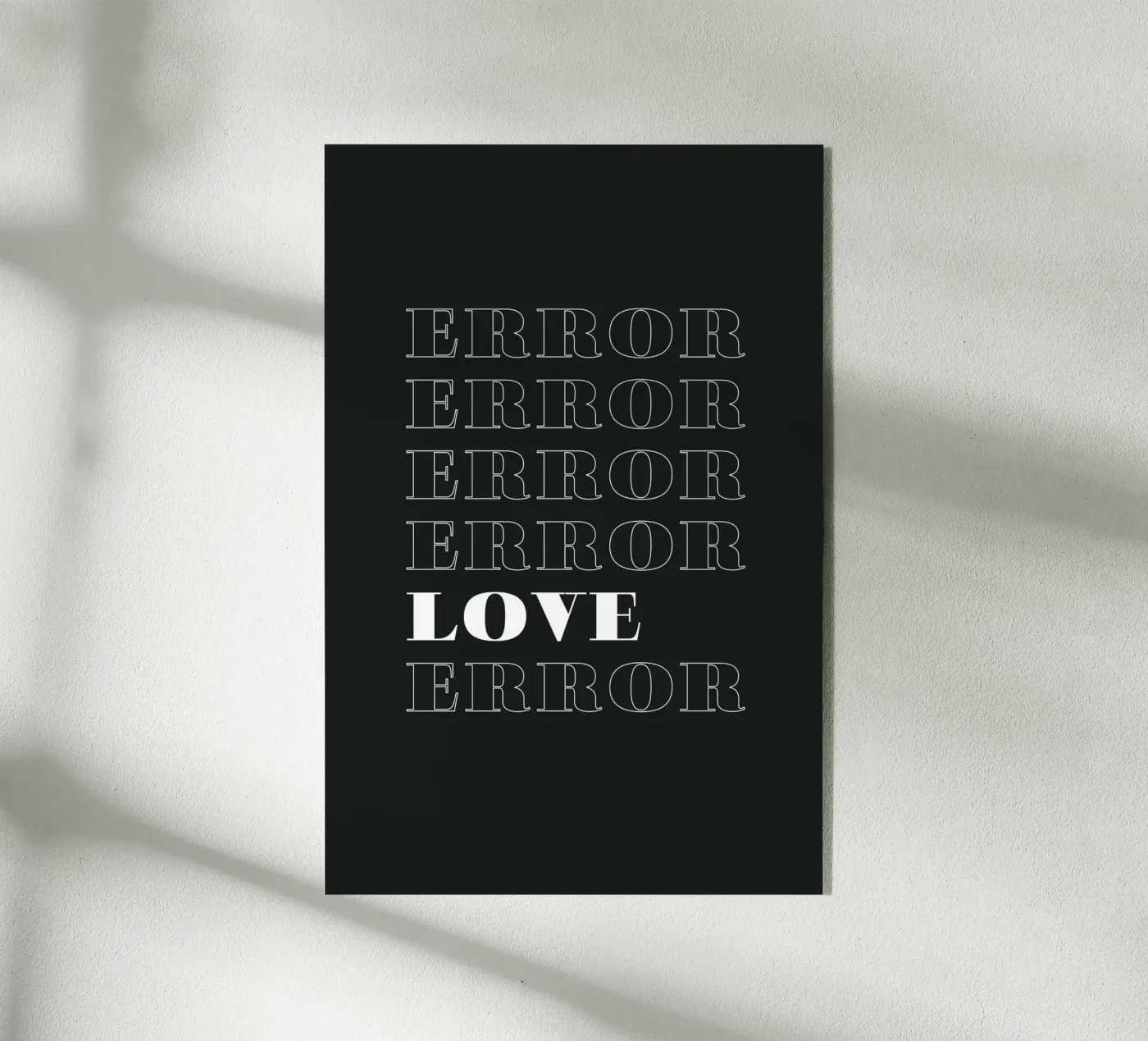 error error love error acryl van Daily Inspiration