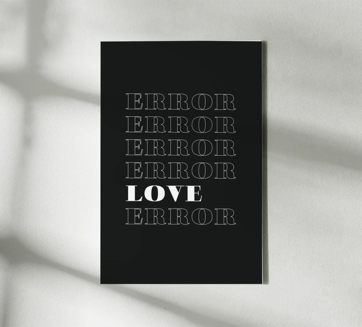 error error love error toile de Daily Inspiration