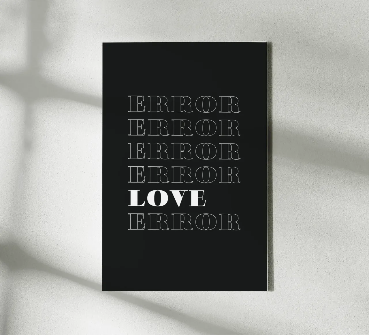 error error love error Leinwand von Daily Inspiration
