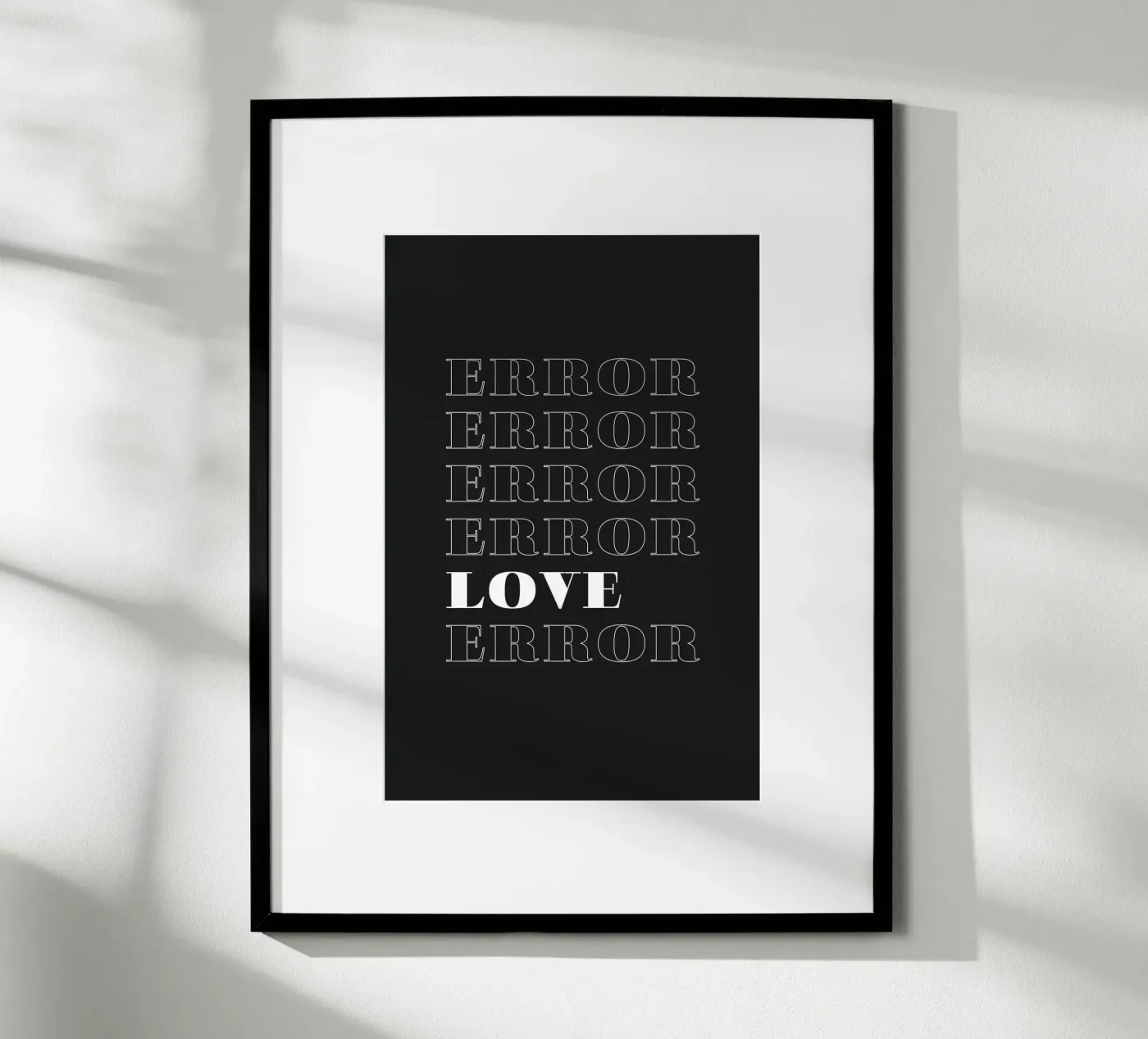 error error love error poster da Daily Inspiration