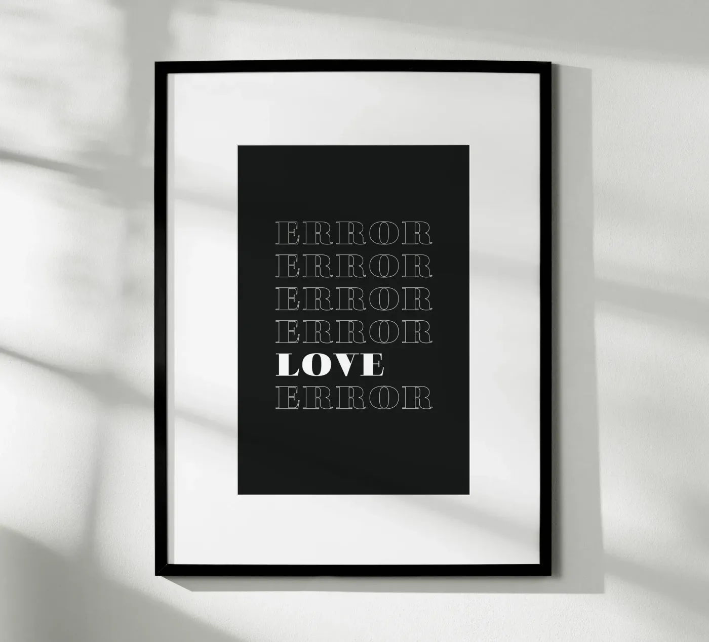 error error love error poster van Daily Inspiration