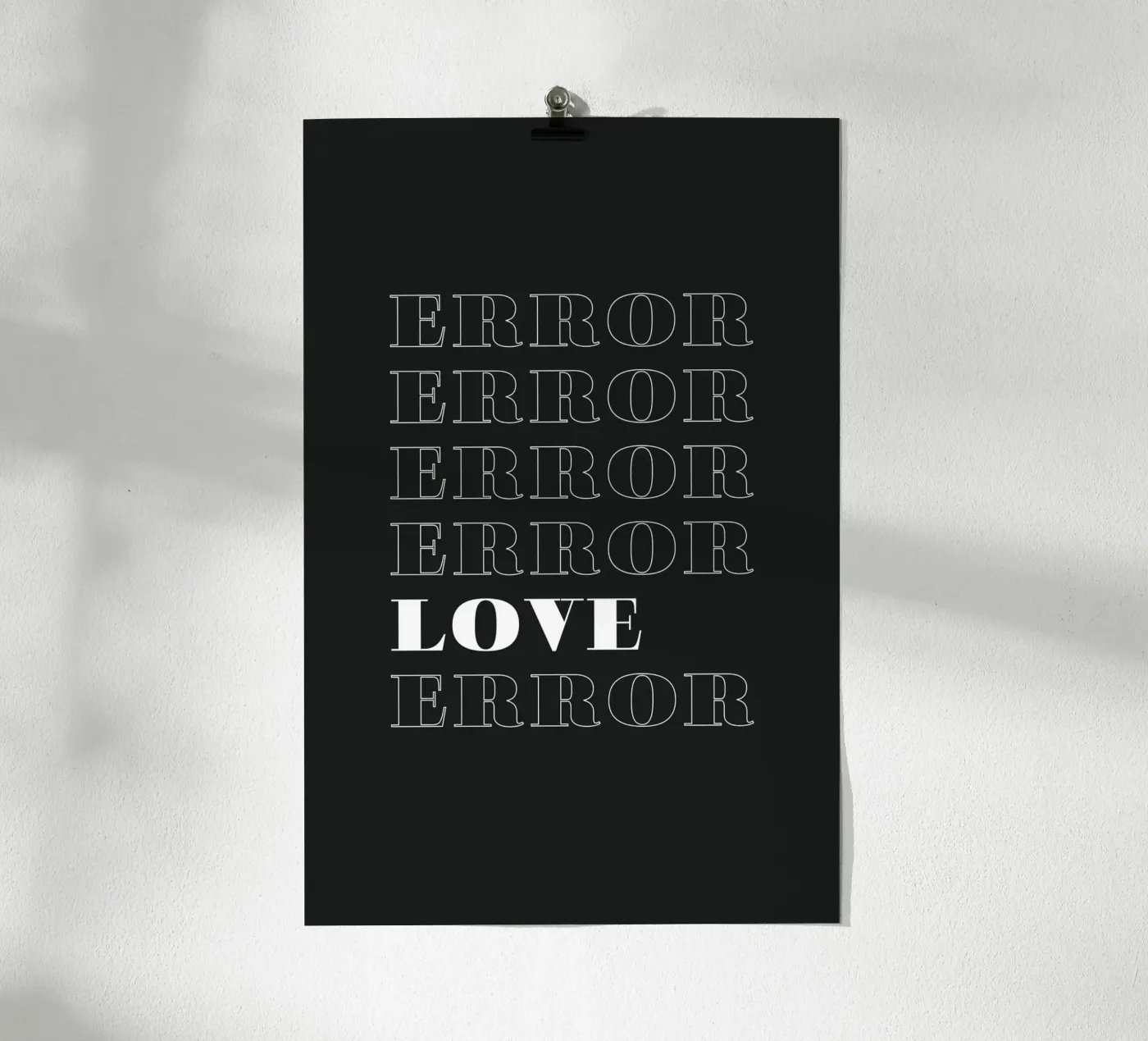 error error love error poster van Daily Inspiration