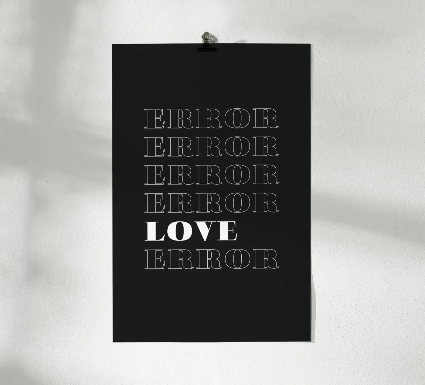 error error love error poster da Daily Inspiration