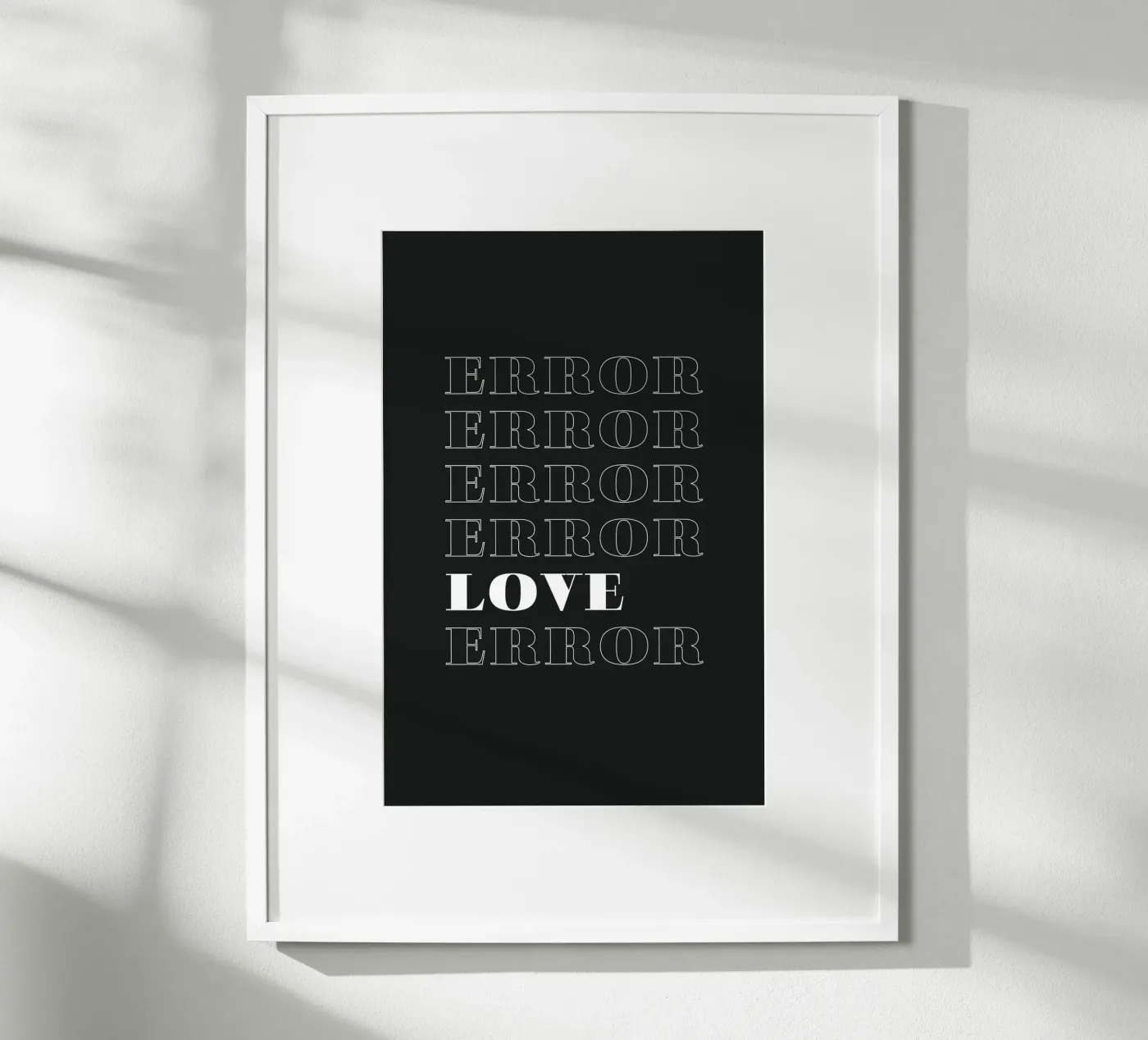 error error love error poster da Daily Inspiration