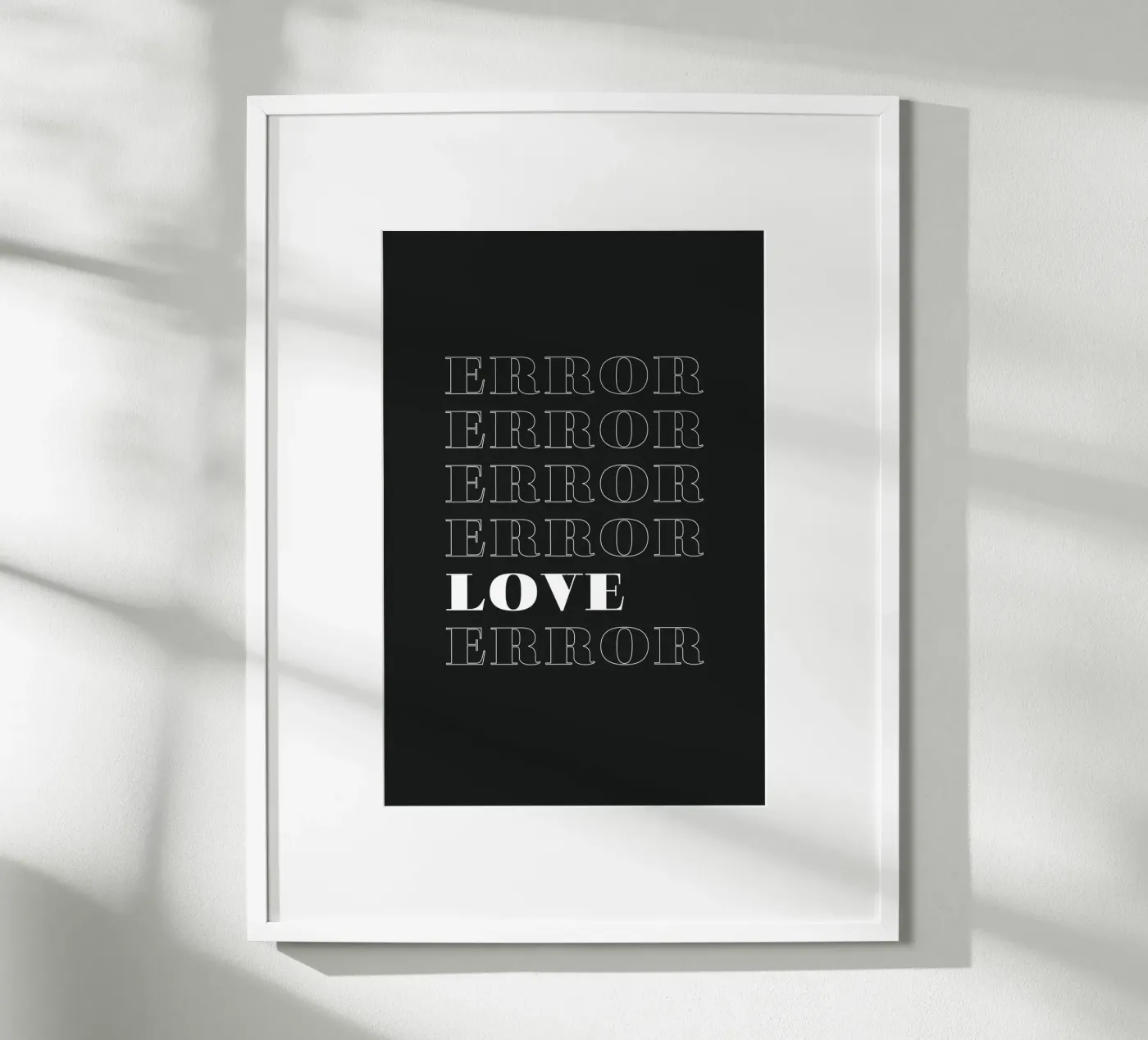 error error love error poster van Daily Inspiration