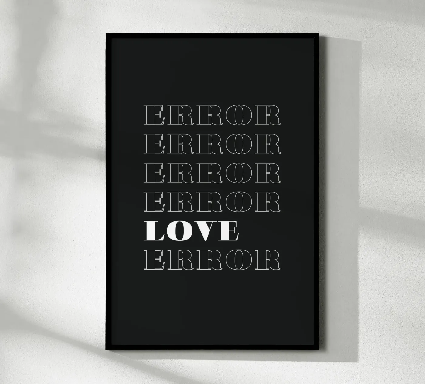 error error love error poster da Daily Inspiration