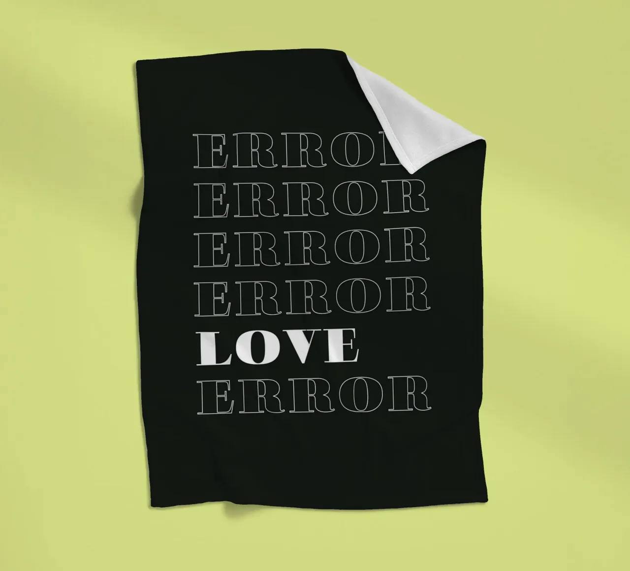error error love error manta de franela de Daily Inspiration