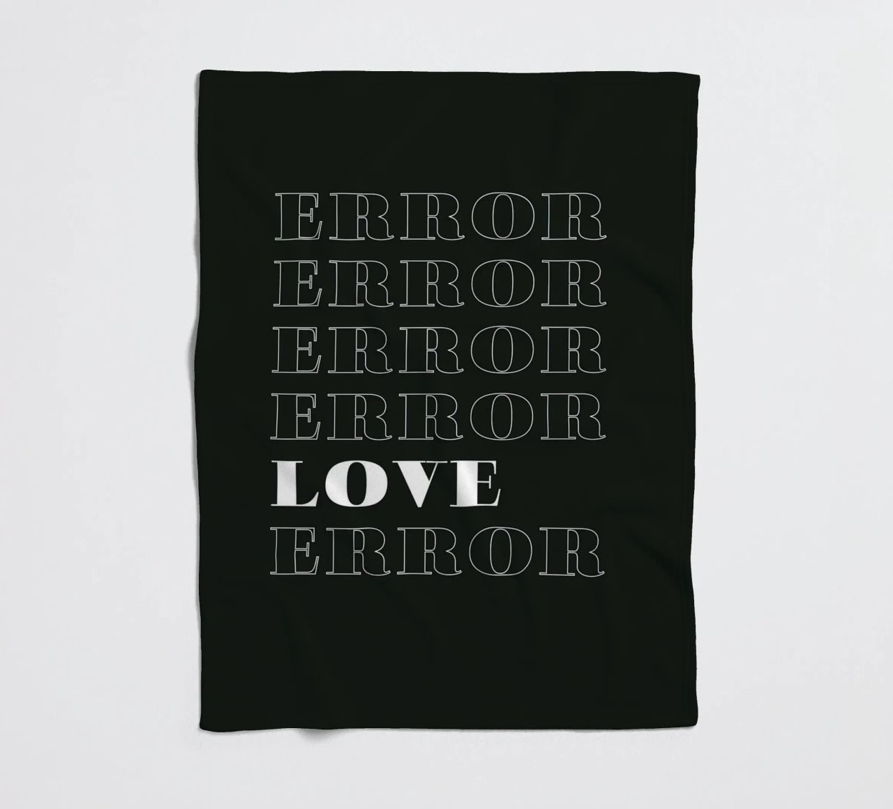 error error love error coperta in pile da Daily Inspiration