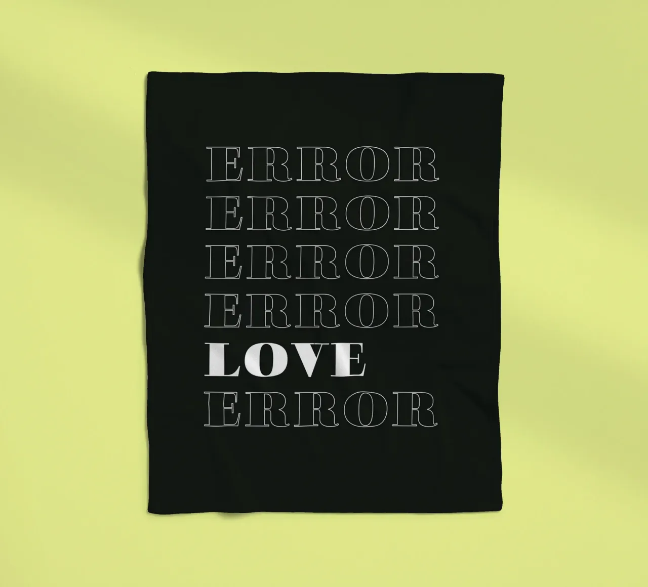 error error love error manta de franela de Daily Inspiration